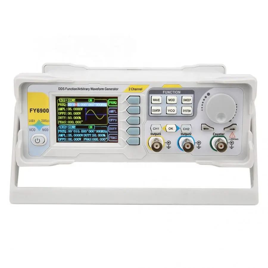 FY6900 Zweikanal-DDS-Funktions – Dual Channel Arbitrary Waveform Function Generator 60Mhz Bewertung und Preis